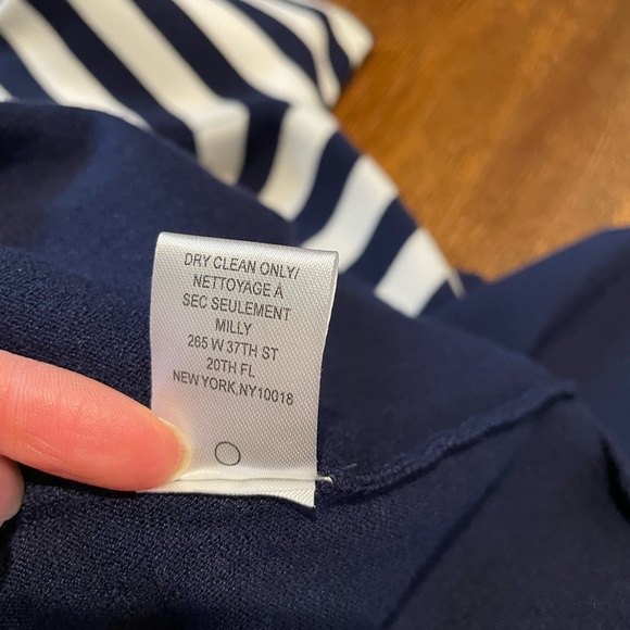 Milly Striped Elbow Sleeve Midi Dress - Picture 7 of 10